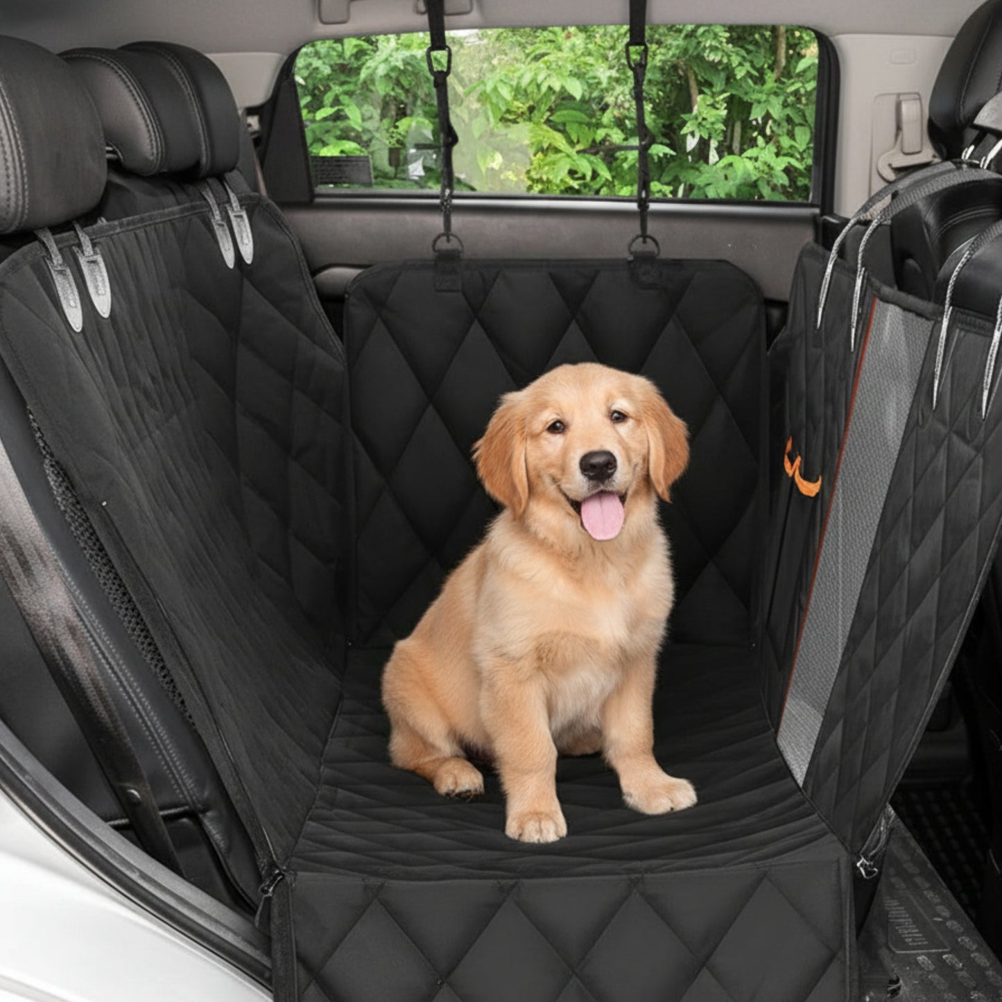 Premium Dog Car Seat Cover – Hammock, Bench & Boot Modes