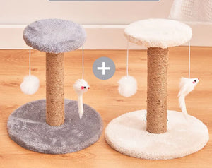 Small round gray + small round white