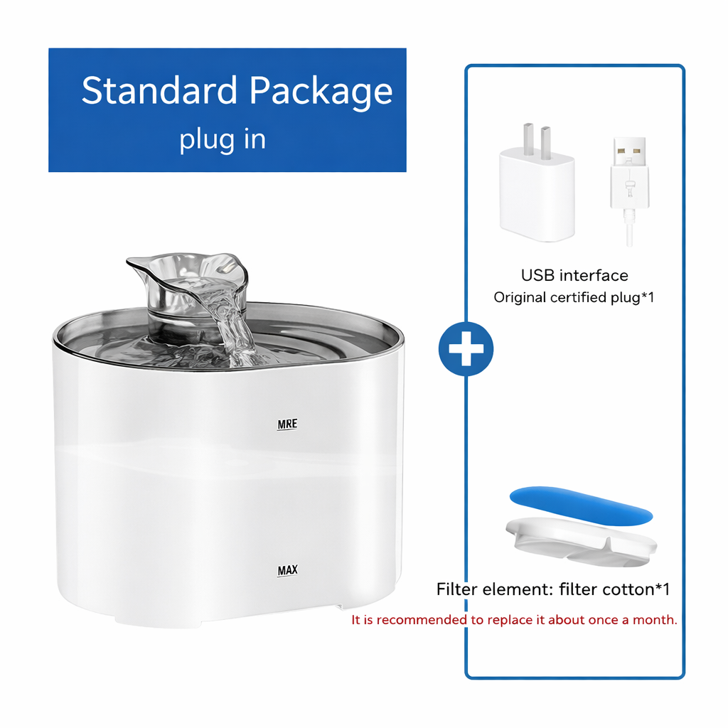 Pet Water Fountain for Cats & Dogs