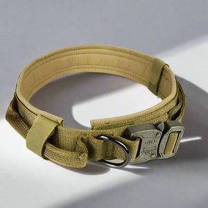 Khaki camouflage collar (antique silver buckle)