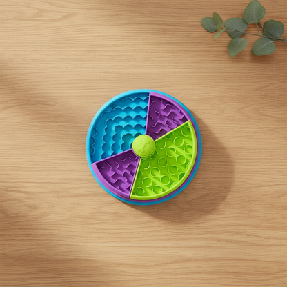 3-in-1 Slow Feeder Lick Mat for Anxiety Relief